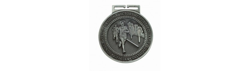 OLYMPIA ATHLETICS RUNNING MEDAL 60MM - GOLD, SILVER & BRONZE